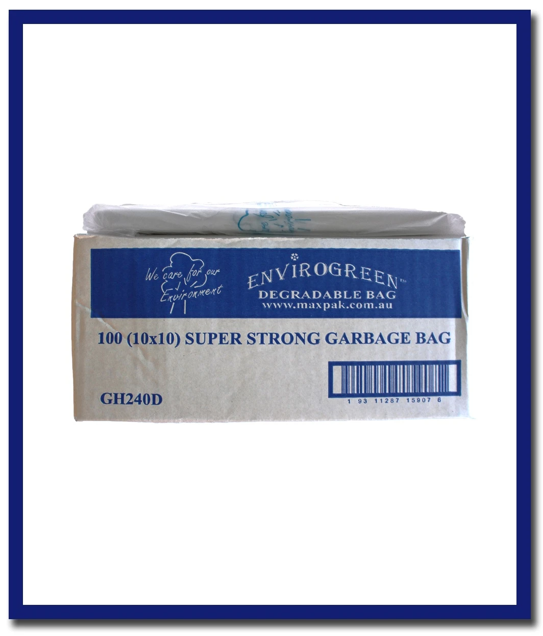 MaxValu Degradable Bin Liners 240 Litres - (10 Packs x 10 Bags) Per Box - Stone Doctor Australia - Cleaning Products > Waste Management > Garbage Bag