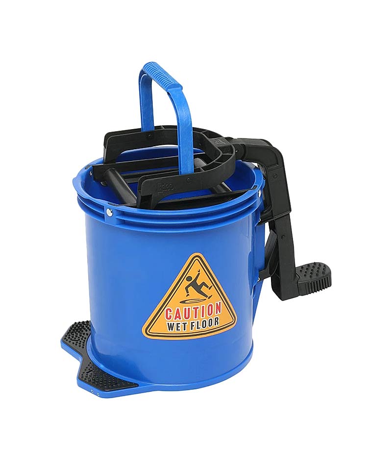 thumbnail image 2 of Vikan 14L Mop Bucket With Down-Press Wringer – Industrial/Commercial – Rectangular – UK Made 2 of 2