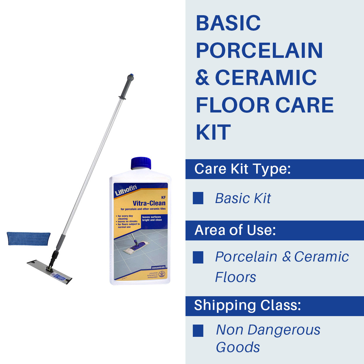 Basic Porcelain & Ceramic Floor Care Kit - Stone Doctor Australia - Porcelain & Ceramic > Daily Floor Cleaning > Microfibre Mopping System 