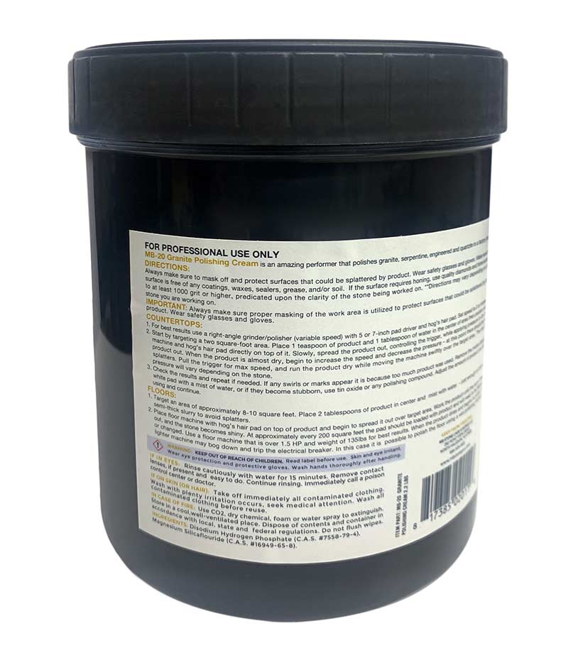 MB20 Premium Granite Polishing Cream