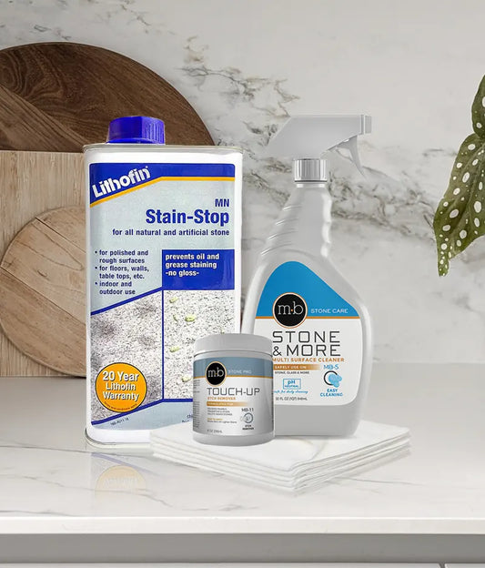 Polished Marble Table Care Bundle (With Premium Sealer)