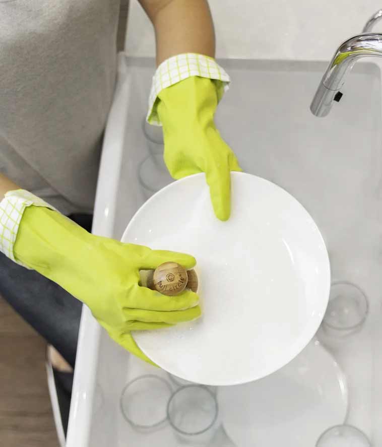 Natural Latex Cleaning Gloves Medium/Large - Stone Doctor Australia - Household Cleaning > Tools > Cleaning Gloves