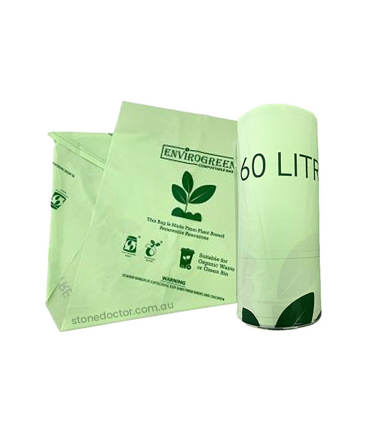 MaxValu Heavy Duty 60L Compostable Star Seal Bin Liner