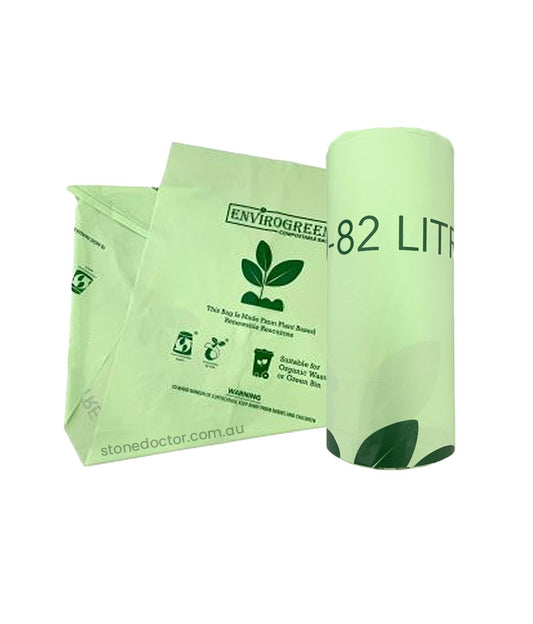 MaxValu Heavy Duty 80-82L Compostable StarSeal Bin Liner