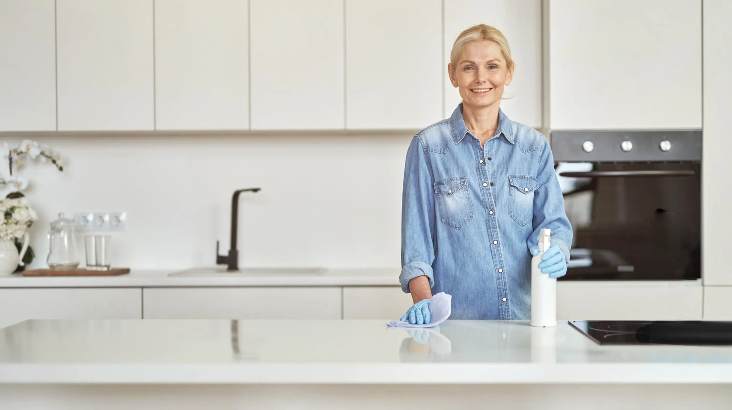 Cleaning Stone With Premium Restoration and Care Products