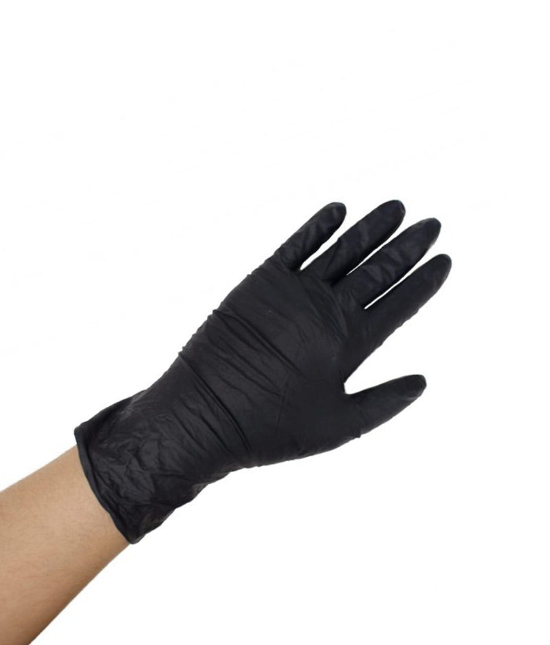 MaxValu Black Powder Free Nitrile Gloves - 100 Pcs Per Box