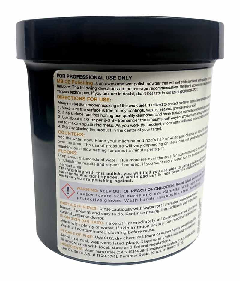 MB-22 E-Z Polishing Powder For Terrazzo