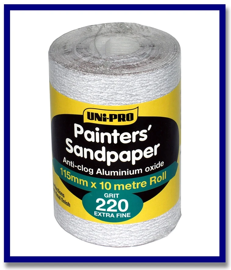 UNi-PRO Painter's Sandpaper (Aluminum Oxide) - 1 Pc - Stone Doctor Australia - Painting Equipment > Preparation > Sandpaper