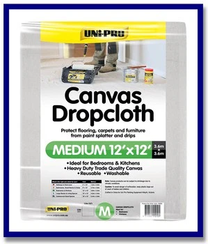 UNi-PRO Canvas Dropcloths - 1 Pc - Stone Doctor Australia - Painting Equipment > Protection > Canvas Dropcloth