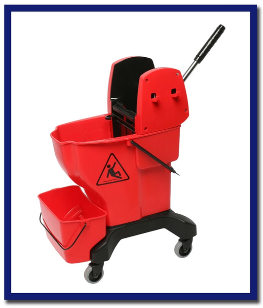 Edco Enduro Press Bucket Complete With Wringer - 1 Unit - Stone Doctor Australia - Cleaning Accessories > Mopping > Buckets