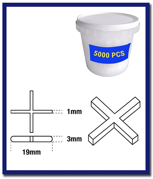 DTA Cross Spacers - 1 Pack - Stone Doctor Australia - Porcelain & Ceramic > Tiling > Cross Spacers