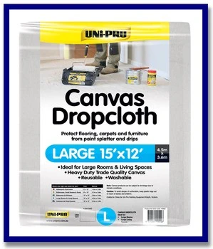 UNi-PRO Canvas Dropcloths - 1 Pc - Stone Doctor Australia - Painting Equipment > Protection > Canvas Dropcloth