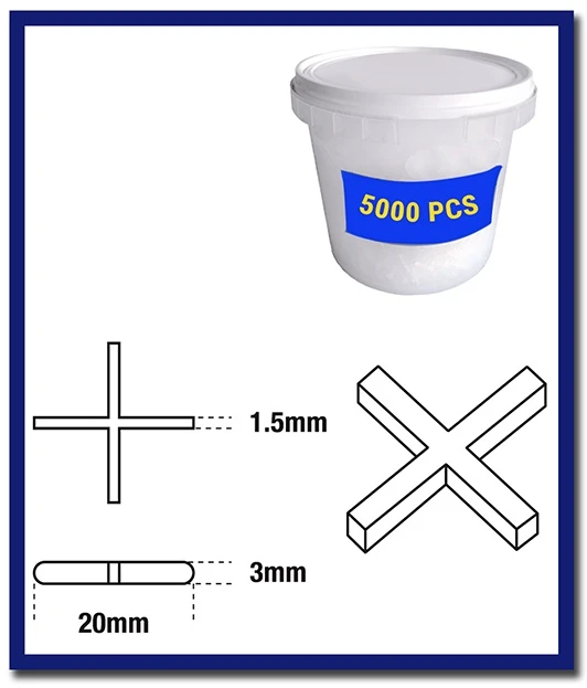 DTA Cross Spacers - 1 Pack - Stone Doctor Australia - Porcelain & Ceramic > Tiling > Cross Spacers