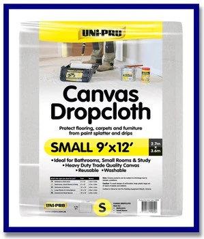 UNi-PRO Canvas Dropcloths - 1 Pc - Stone Doctor Australia - Painting Equipment > Protection > Canvas Dropcloth