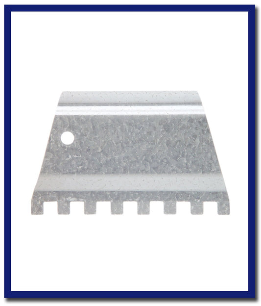 DTA Galvanised Adhesive Spreader Notch - 1 Pc - Stone Doctor Australia - Hardware > Adhesive Spreaders > Notch