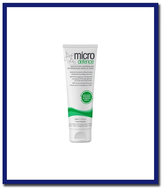 Micro Defence Hand & Body Sanitising Gel - 50ml Tube - Stone Doctor Australia - Health & Hygiene > Hand & Body > Sanitising Gel