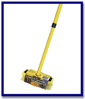 UNi-PRO Deck & Concrete Scrubbing Brush c/w Handle - 1 UNIT - Stone Doctor Australia - Painting Equipment > Preparation > Scrubber