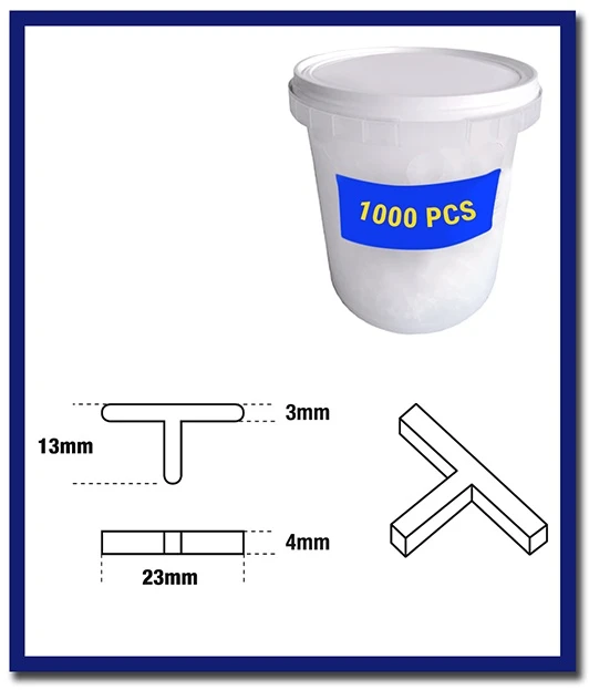 DTA T Shape Spacer - 1 Pack - Stone Doctor Australia - Porcelain & Ceramic > Tiling > T Shape Spacers