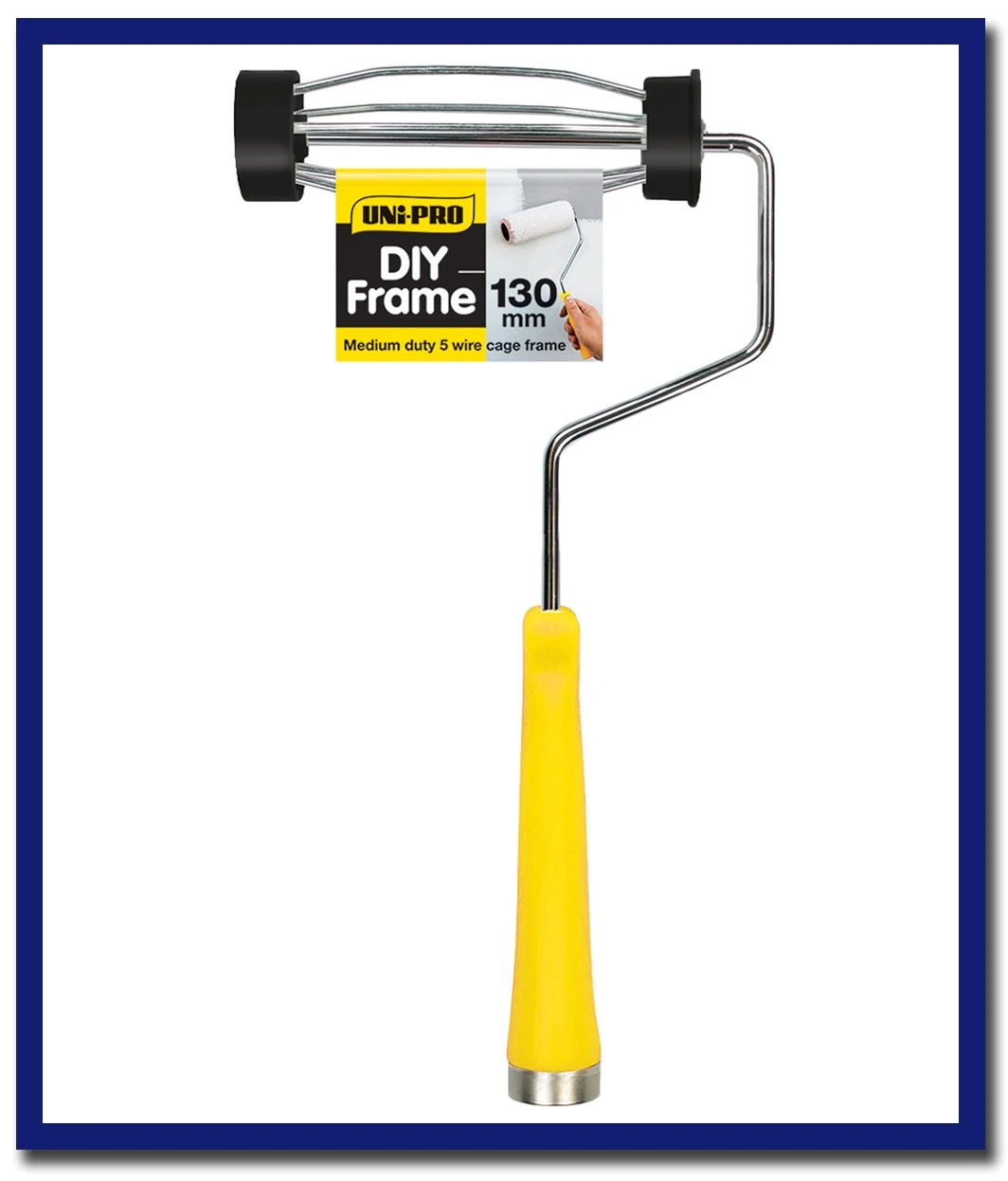 UNi-PRO Paint Roller- Yellow Handle (5 Wire) - 1 Pc - Stone Doctor Australia - Painting Equipment > Tools > Roller Frames