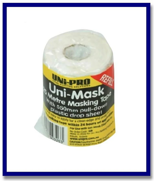 UNi-PRO Uni-Mask Plastic Pull - Down Drop Sheets - 1 Unit - Stone Doctor Australia - Painting Equipment > Protection > Drapes