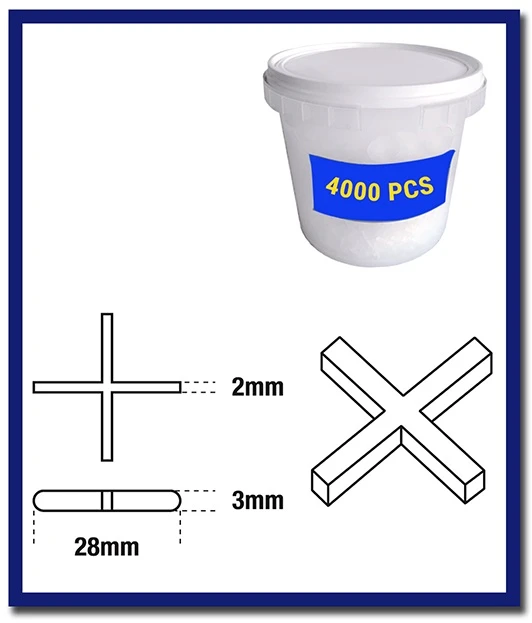 DTA Cross Spacers - 1 Pack - Stone Doctor Australia - Porcelain & Ceramic > Tiling > Cross Spacers