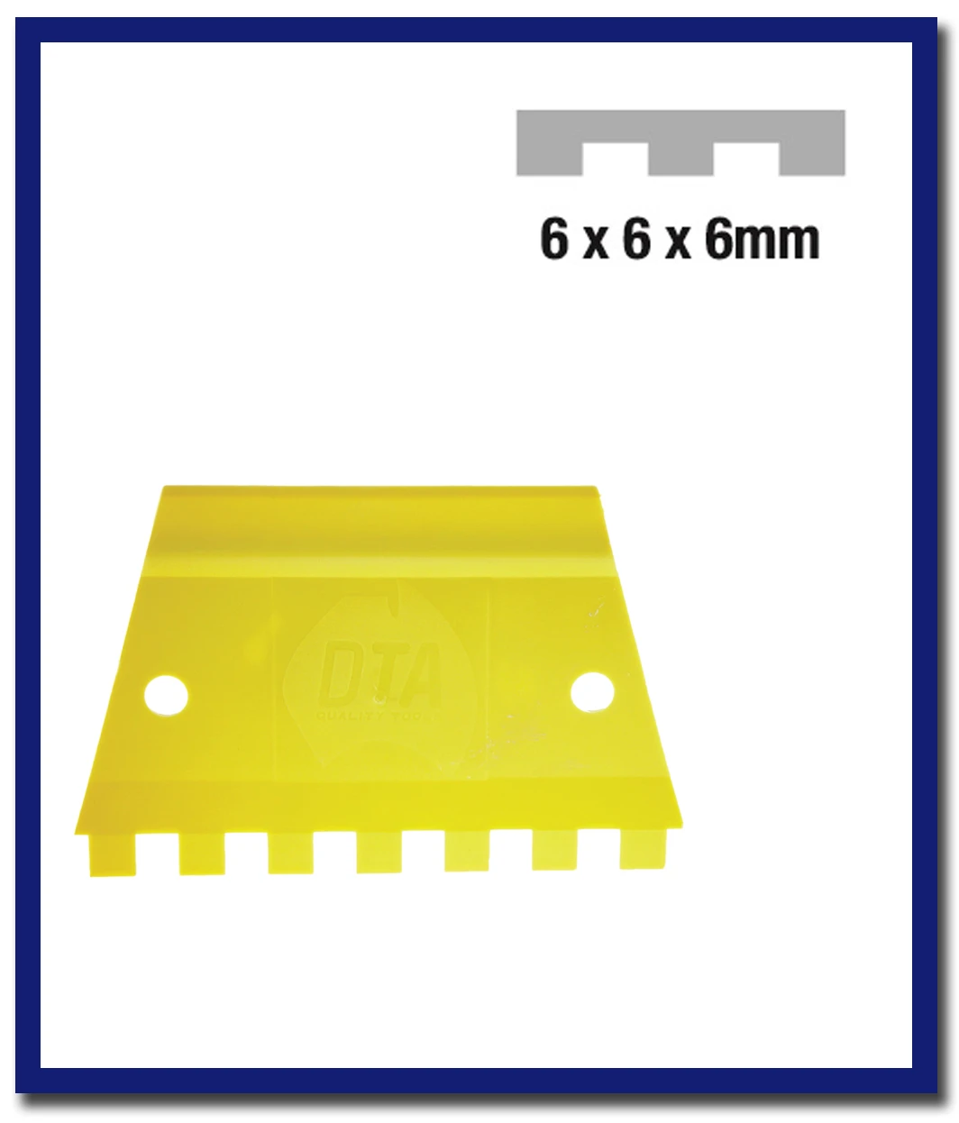 DTA Plastic Adhesive Spreader Notch - 1 Pc - Stone Doctor Australia - Hardware > Adhesive Spreaders > Notch