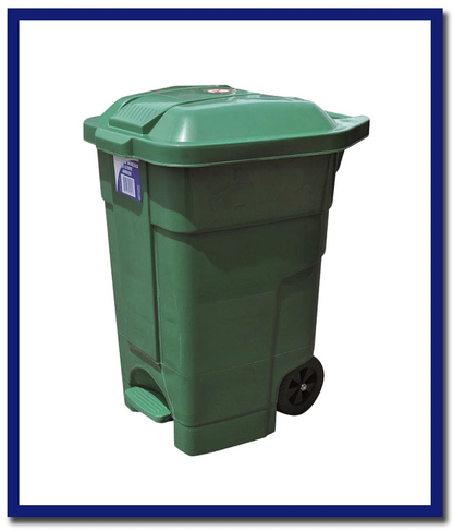 Edco Heavy Duty Bin With Wheels - 1 Unit - Stone Doctor Australia - Cleaning Accessories > Bins > Wheelie Bin