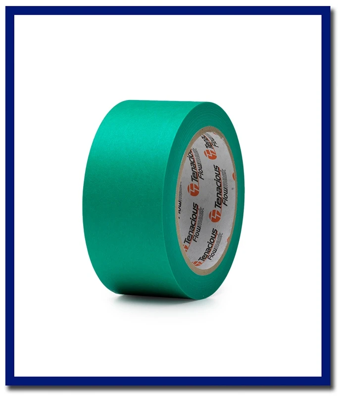 K740 Flowmask Premium Delicate Ultra Low Tack Paper Tape Green - 1 Roll - Stone Doctor Australia - Painting Equipment > Protection > Masking Tapes