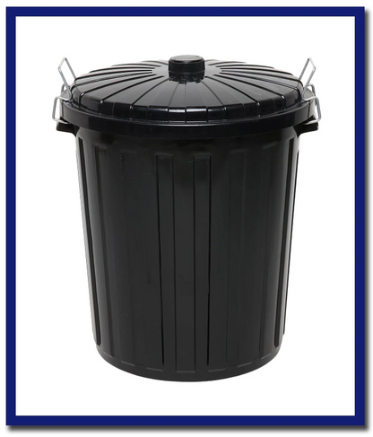 Edco Plastic Garbage Bin With Lid - 1 Unit - Stone Doctor Australia - Cleaning Products > Janitorial > Garbage Bins