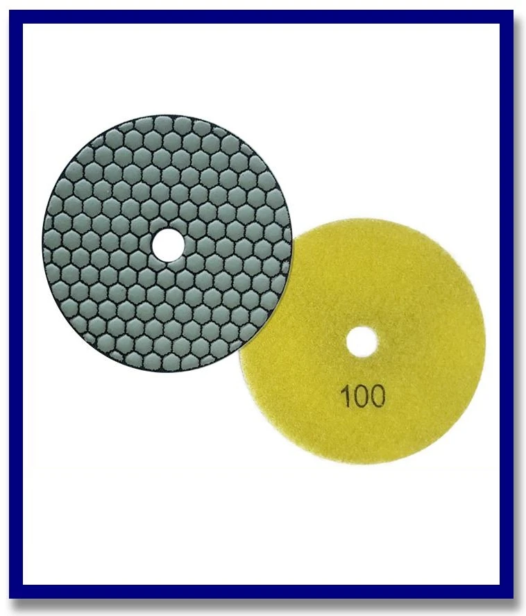 SDA Premium Dry Grinding Diamond V'cro Pad - Stone Doctor Australia - For Dry Grinding - Resin Bond