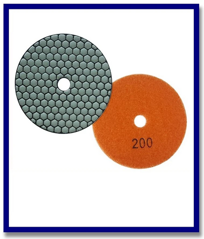 SDA Premium Dry Grinding Diamond V'cro Pad - Stone Doctor Australia - For Dry Grinding - Resin Bond