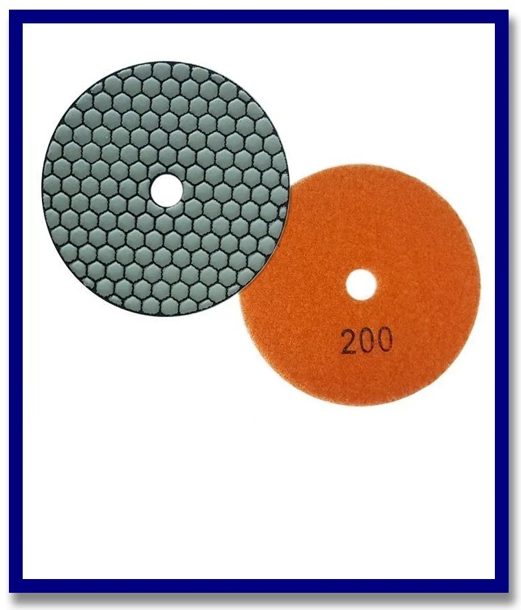 SDA Premium Dry Grinding Diamond V'cro Pad - Stone Doctor Australia - For Dry Grinding - Resin Bond