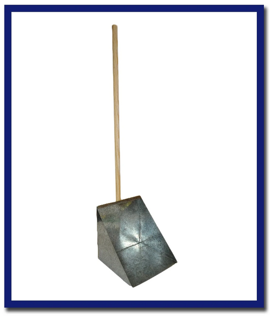 Edco Metal Dust Pan Platform Scoop With Wooden Handle (1 Unit) - Stone Doctor Australia - Cleaning Accessories > Sweeping > Metal Lobby Pans