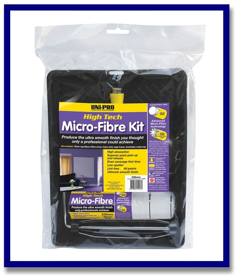 UNi-PRO Micro-Fibre Roller Kit - 1 Unit - Stone Doctor Australia - Painting Equipment > Tools > Paint Rollers