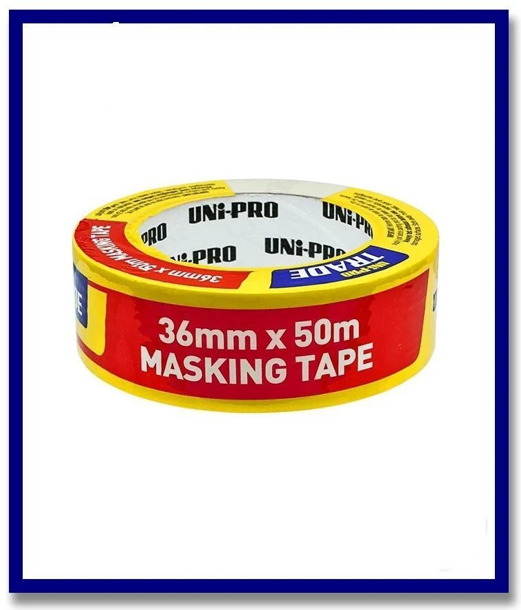 UNi-PRO Trade Painters White Masking Tape - 1 Roll - Stone Doctor Australia - Painting Equipment > Protection > Masking Tape