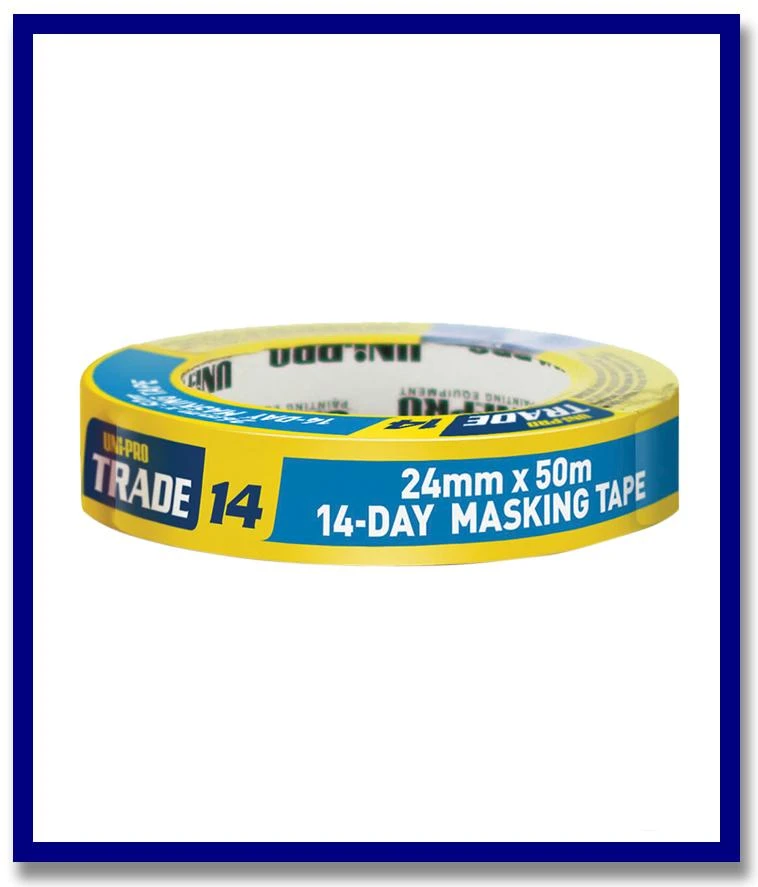 UNi-PRO Trade Painters Blue 14-Day Masking Tape - 1 Roll - Stone Doctor Australia - Painting Equipment > Protection > Masking Tape