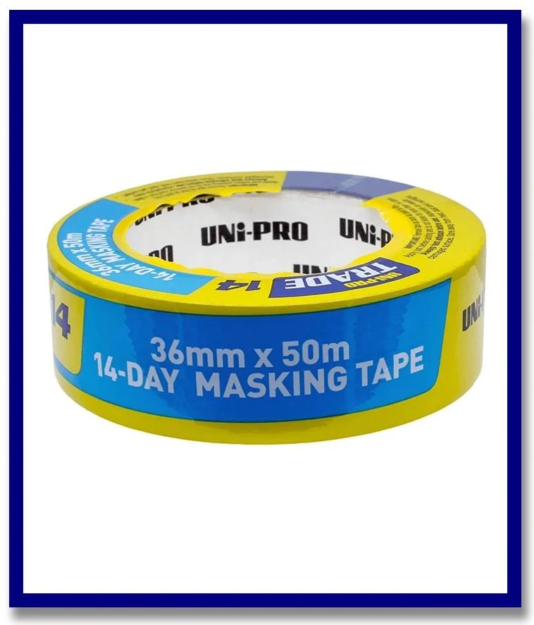 UNi-PRO Trade Painters Blue 14-Day Masking Tape - 1 Roll - Stone Doctor Australia - Painting Equipment > Protection > Masking Tape