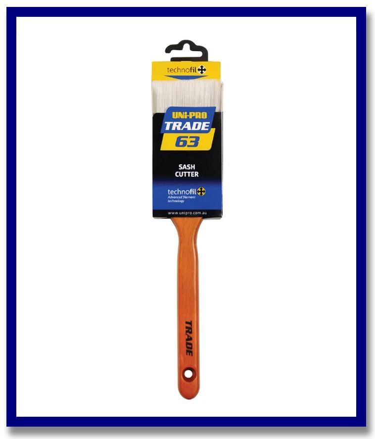 UNi-PRO Trade Sash Cutter Brush - 1 Pc - Stone Doctor Australia - Painting Equipment > Application > Sash Brush