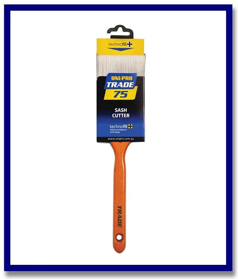 UNi-PRO Trade Sash Cutter Brush - 1 Pc - Stone Doctor Australia - Painting Equipment > Application > Sash Brush