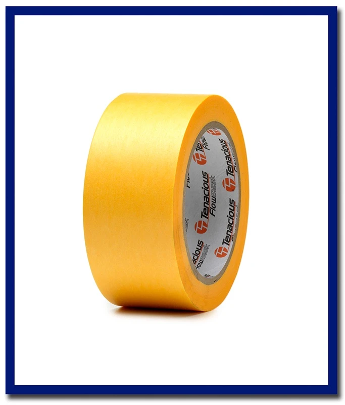 K750 Flowmask Premium Delicate Low Tack Paper Tape (Yellow) - 1 Roll - Stone Doctor Australia - Painting Equipment > Protection > Drapes