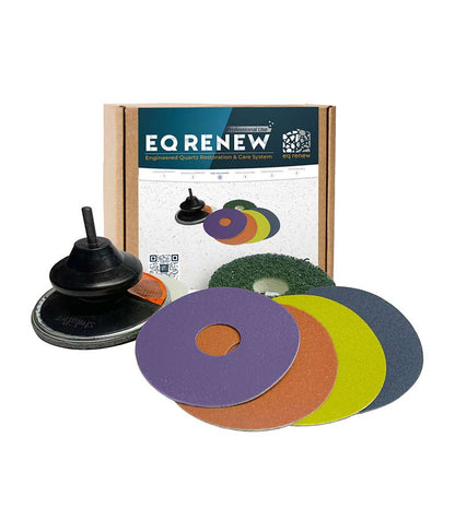 EQ Renew Pre-Polishing Pads And Drill Kit - Stone Doctor Australia - Engineered Quartz > Restoration > Pre-Polishing Pads