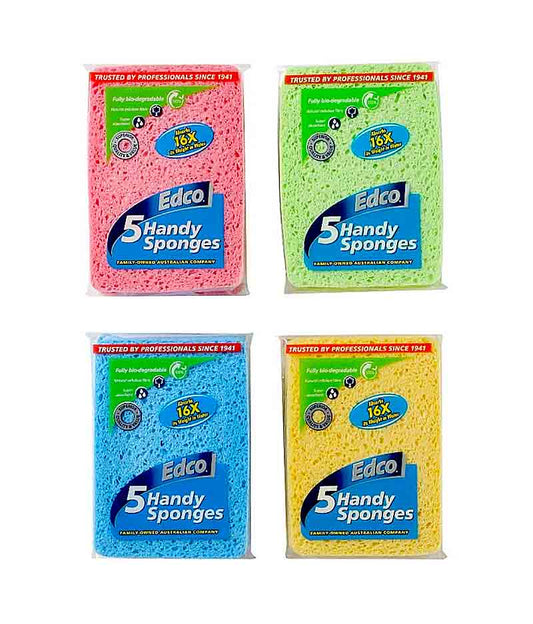 Edco Handy Sponges - 5 Pcs / Pack - Stone Doctor Australia - Cleaning Accessories > Consumables > Sponges