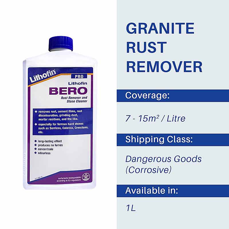 Lithofin BERO - 1 Litre - Stone Doctor Australia - Speciality Chemicals > Granite > Rust Remover