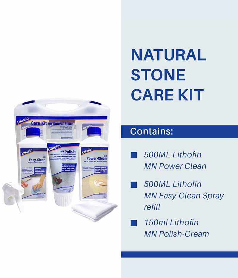 Lithofin Care Kit With Wax For Natural Stone - PE - Stone Doctor Australia - Marble & Stone > Bench Top Care > Cleaning & Maintenance