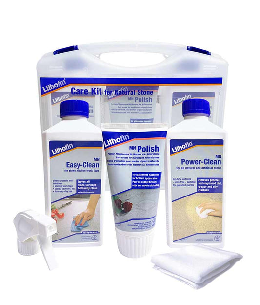 Lithofin Care Kit With Wax For Natural Stone - PE - Stone Doctor Australia - Marble & Stone > Bench Top Care > Cleaning & Maintenance