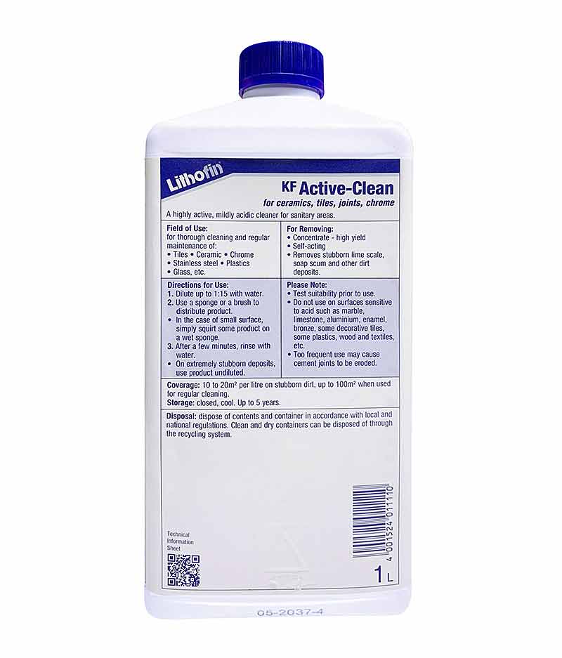 Lithofin KF Active-Clean - 1 Litre - Stone Doctor Australia - Bathroom Tiles > Ceramic > Speciality Acid Cleaner