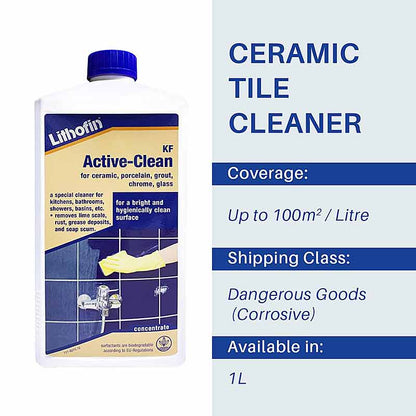 Lithofin KF Active-Clean - 1 Litre - Stone Doctor Australia - Bathroom Tiles > Ceramic > Speciality Acid Cleaner