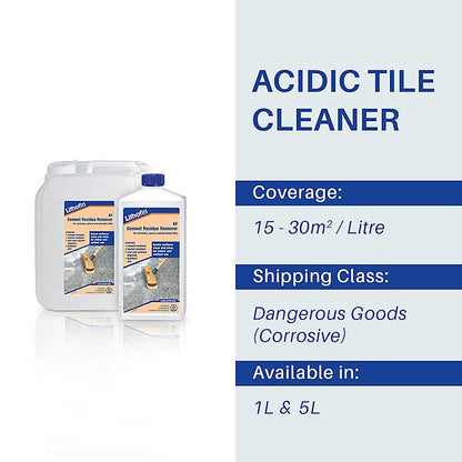 Lithofin KF Cement Residue Remover - Stone Doctor Australia - Porcelain & Ceramic Tiles > Acidic Product > Initial Cleaning