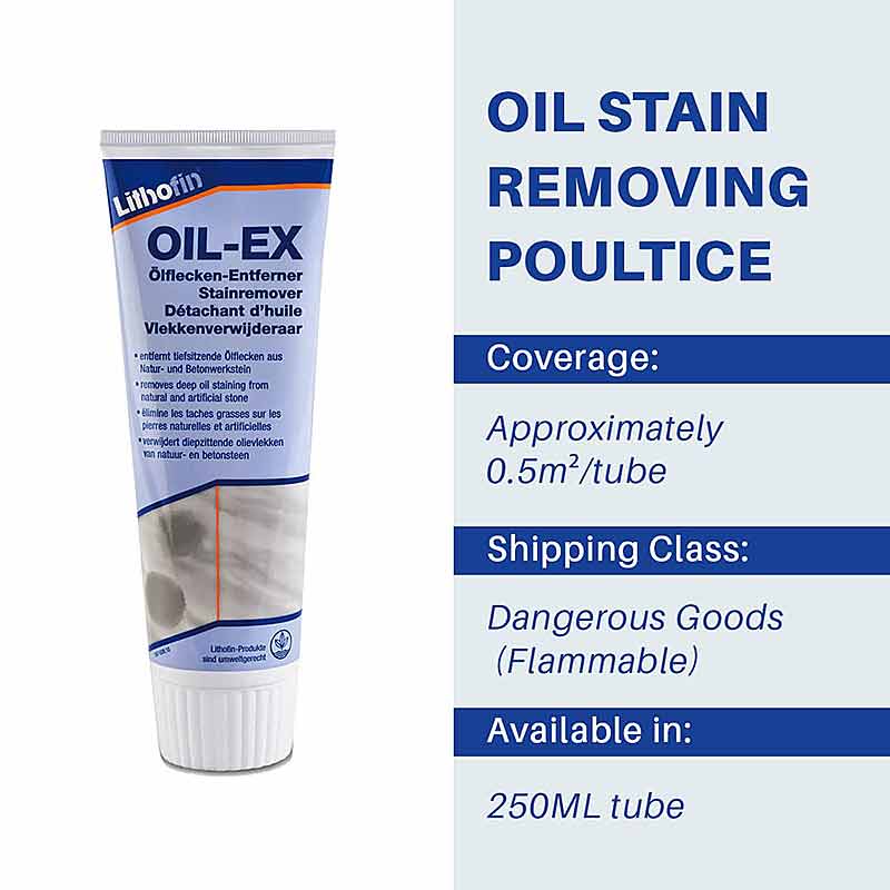 Lithofin OIL-EX - 250ml - Stone Doctor Australia - Natural & Engineered Stone > Stain Removal Chemicals > Oil & Grease