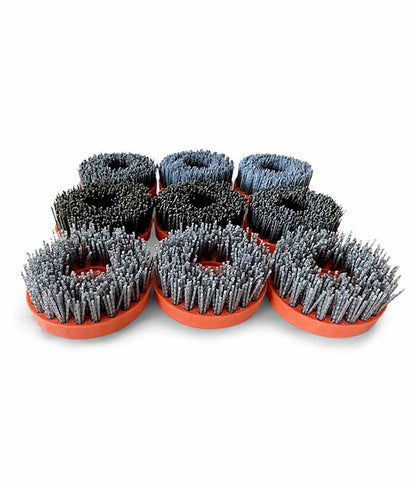 Newniq Reinforced Antique Brush 5”/100mm M14 Thread - Stone Doctor Australia - Natural Stone > Abrasive Brushes > Silicone Carbide